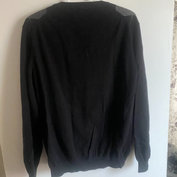 Van Heusen Grey Argyle Pattern Sweater Large - Picture 2 of 2